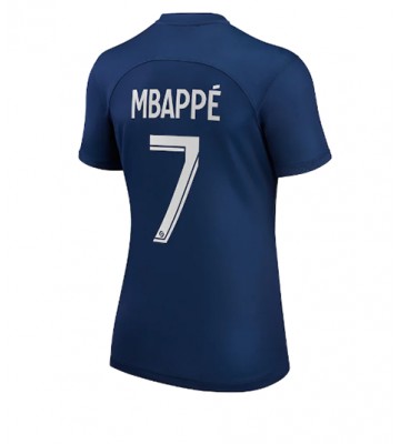 Paris Saint-Germain Kylian Mbappe #7 Hjemmedrakt Kvinner 2022-23 Kortermet